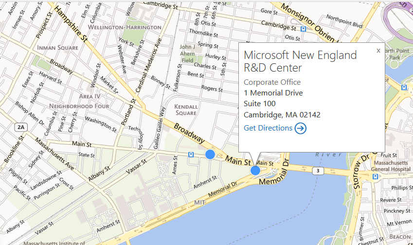 Map of Microsoft NERD
